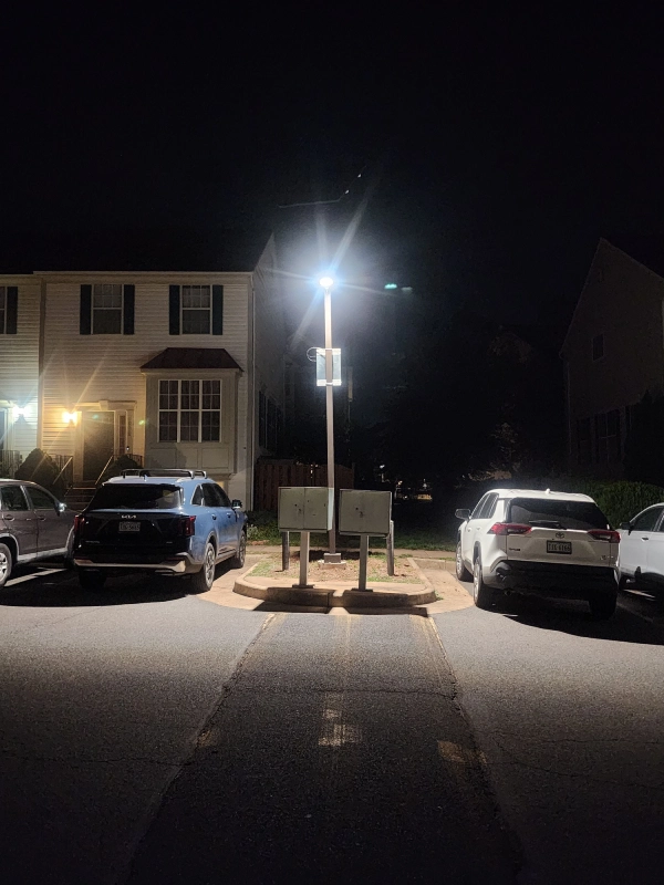 Solar Street Light at Night - Sun In One