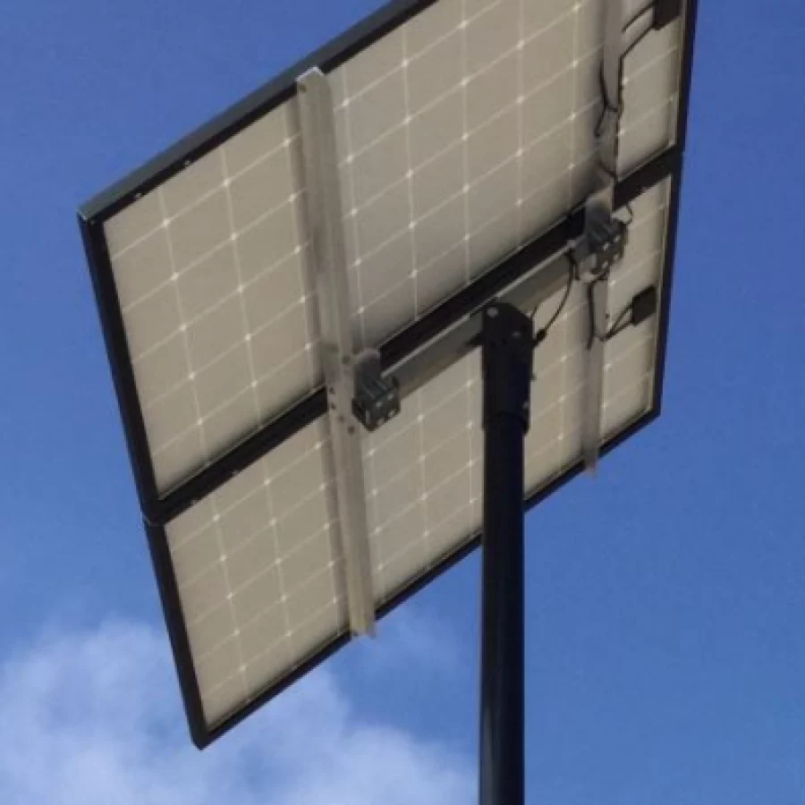 2 solar panel pole mount