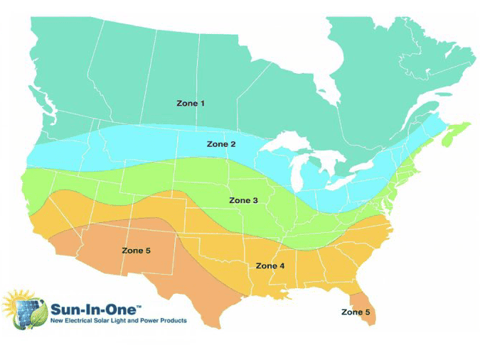 Irradiation and Zone-Maps